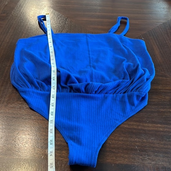 NWT Free People | Marissa primary Blue Bodysuit | Size Medium - Picture 14 of 14